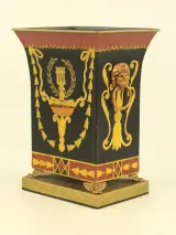 Decoratieve metalen cachepot of paraplubak in Empirestijl – foto 2 – kavel bij De Kringwinkel, Antwerpen