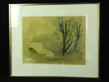 Karel Roelants (1921–1999) aquarel 1987 "Mist" – foto 2 – kavel bij De Kringwinkel, Antwerpen