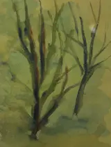 Karel Roelants (1921–1999) aquarel 1987 "Mist" – foto 4 – kavel bij De Kringwinkel, Antwerpen