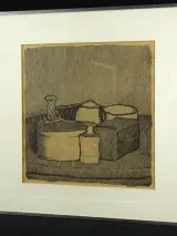 Vintage lithografische reproductie naar Giorgio Morandi – foto 2 – kavel bij De Kringwinkel, Antwerpen