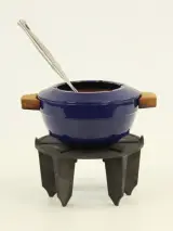 Le Creuset fondue set & pastalepel – kavel bij De Kringwinkel, Antwerpen