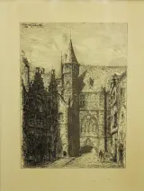 Het Vleeshuis Antwerpen – Schaefels 1886 prent – foto 2 – kavel bij De Kringwinkel, Antwerpen