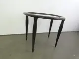 Halfovale salontafel met een houten frame en een glazen blad – foto 7 – kavel bij De Kringwinkel, Heverlee