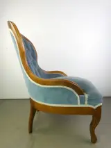 Klassieke gewatteerde fauteuil – foto 7 – kavel bij De Kringwinkel, Heverlee