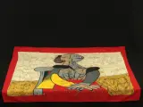Vintage zijden foulard met Picasso-motief - 82 x 82 cm – foto 2 – kavel bij De Kringwinkel, Antwerpen