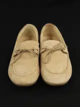 Mobils poederroze lederen damesmocassins in suedelook – foto 2 – kavel bij De Kringwinkel, Antwerpen