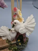 Romantische Vintage Tafelklok met Schommelende Vlinder en Sierlijke Duiven – foto 3 – kavel bij De Kringwinkel, Waardamme