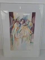 Ingelijst Origineel Werk van Danny Bloes (1953) – Gesigneerd & Gedateerd (1999) – kavel bij De Kringwinkel, Waardamme