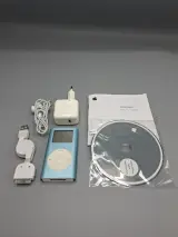 Vintage Apple iPod mini 1e Generatie (4GB - Blauw) – Unieke Complete Set met Doos-Inhoud! – kavel bij De Kringwinkel, Waardamme