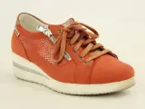 Mobils Terracottakleurige damessneakers met veters en rits in suèdelook – foto 7 – kavel bij De Kringwinkel, Antwerpen