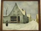Alphonse De Clercq (1868–1945) – Winters dorpsgezicht – foto 3 – kavel bij De Kringwinkel, Antwerpen