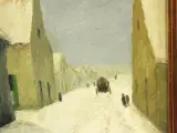 Alphonse De Clercq (1868–1945) – Winters dorpsgezicht – foto 5 – kavel bij De Kringwinkel, Antwerpen