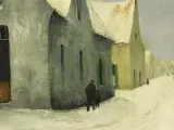 Alphonse De Clercq (1868–1945) – Winters dorpsgezicht – foto 6 – kavel bij De Kringwinkel, Antwerpen