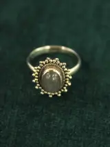 Sterling zilveren ring met labradoriet cabochon – foto 2 – kavel bij De Kringwinkel, Antwerpen