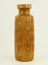 Scheurich - grote, vintage vaas - West Germany - bloemreliëf - 52 cm – foto 2 – kavel bij De Kringwinkel, Antwerpen