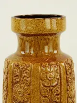 Scheurich - grote, vintage vaas - West Germany - bloemreliëf - 52 cm – foto 3 – kavel bij De Kringwinkel, Antwerpen