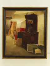 Ludo Mariman (1946–2026) – Het schildersatelier – 1977 – kavel bij De Kringwinkel, Antwerpen