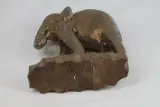 Handgesneden houten olifant – foto 5 – kavel bij De Kringwinkel, Brecht