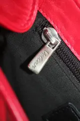 Vintage rode handtas - Voltan – foto 6 – kavel bij De Kringwinkel, Brecht