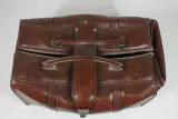 Vintage bruine lederen weekendtas – foto 5 – kavel bij De Kringwinkel, Brecht