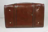 Vintage bruine lederen weekendtas – foto 6 – kavel bij De Kringwinkel, Brecht