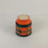 Set van 2 vintage keramische potjes met bloemmotief – foto 5 – kavel bij De Kringwinkel, Turnhout