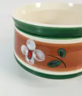 Set van 2 vintage keramische potjes met bloemmotief – foto 8 – kavel bij De Kringwinkel, Turnhout
