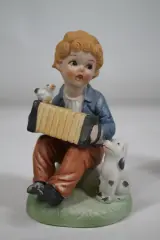 Vintage porseleinen muzikantenbeeldjes - Hummel-stijl – foto 5 – kavel bij De Kringwinkel, Brecht