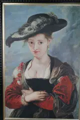 Reproductie van "Le Chapeau de Paille" – foto 2 – kavel bij De Kringwinkel, Brecht