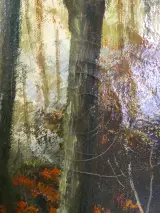 Gesigneerd olieverfschilderij van Henri Staps - Rouge-Cloître (96x122 cm) – foto 7 – kavel bij De Kringwinkel, Heverlee