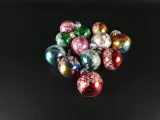 Vintage glazen kerstornamenten en pieken voor de kerstboom (43 stuks) – foto 2 – kavel bij De Kringwinkel, Heverlee