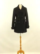 Dolce & Gabbana zwarte mantel uit wolmix - Made in Italy – foto 2 – kavel bij De Kringwinkel, Antwerpen