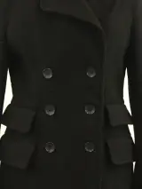 Dolce & Gabbana zwarte mantel uit wolmix - Made in Italy – foto 3 – kavel bij De Kringwinkel, Antwerpen