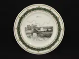 Set van 6 vintage Dessertborden met straatzichten uit Deurne beperkte oplage gesigneerd door de kunstenaar G. Swaenenpoel – foto 2 – kavel bij De Kringwinkel, Antwerpen