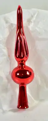 Verzameling van 11 vintage glazen kerstballen met piek in doos – foto 8 – kavel bij De Kringwinkel, Turnhout