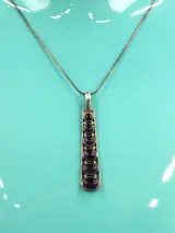 Sterling zilveren slangenketting met amethistenhanger – foto 10 – kavel bij De Kringwinkel, Antwerpen