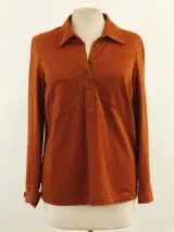 Mayerline glitter roestkleurige damesblouse - Size 38 – kavel bij De Kringwinkel, Antwerpen