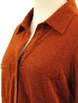 Mayerline glitter roestkleurige damesblouse - Size 38 – foto 3 – kavel bij De Kringwinkel, Antwerpen