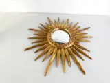 Decoratieve zonnespiegel met goudkleurige stralen – kavel bij De Kringwinkel, Heverlee
