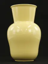 Villeroy & Boch - beige vaas met craquelé - made in Luxembourg jaren '20-'30 – foto 2 – kavel bij De Kringwinkel, Antwerpen