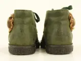 Moschino kinderschoentjes - Made in Italy - donkergroen leder met bruine kastanje (mt 20) – foto 4 – kavel bij De Kringwinkel, Antwerpen