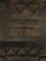 Moschino kinderschoentjes - Made in Italy - donkergroen leder met bruine kastanje (mt 20) – foto 7 – kavel bij De Kringwinkel, Antwerpen