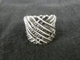 Gevlochten Zilveren Ring – kavel bij De Kringwinkel, Diest