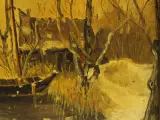 C.V. Vos (1985) – Hollands Winterlandschap – Olieverf – foto 7 – kavel bij De Kringwinkel, Antwerpen