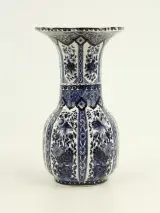 Boch Belgium Delfts Blauwe Trompetvaas - Royal Sphinx - 35 cm (Nr. 5) – kavel bij De Kringwinkel, Antwerpen