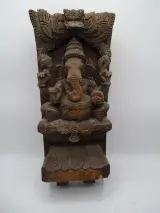 Ganesha houten sculptuur – kavel bij De Kringwinkel, Oostende