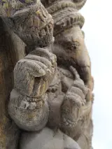 Ganesha houten sculptuur – foto 6 – kavel bij De Kringwinkel, Oostende