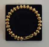 Goudenkleurig rondelle-armband – foto 3 – kavel bij De Kringwinkel, Aalst