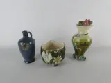 Exquisite Art Nouveau Keramiek Trio – Bohemen, Engeland, Frankrijk – kavel bij De Kringwinkel, Heverlee