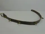 Vintage leren koppelriem met haken – kavel bij De Kringwinkel, Diest